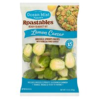 Ocean Mist Farms Roastables Brussels Sprouts Halves Lemon Caesar Ready-to-Roast Kit, 15 oz bag