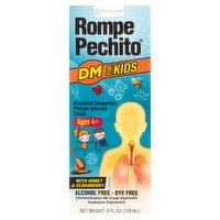 Efficient Rompe Pechito DM for Kids with Honey & Elderberry Cough Syrup, Ages 4+, 4 fl oz