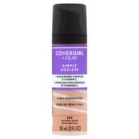 Covergirl + Olay Simply Ageless 240 Natural Beige 3-in-1 Foundation, 1 fl oz