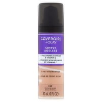 Covergirl + Olay Simply Ageless 242 Medium Beige 3-in-1 Foundation, 1 fl oz