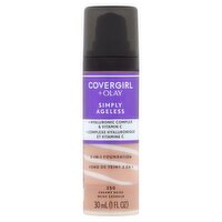 Covergirl + Olay Simply Ageless 250 Creamy Beige 3-in-1 Foundation, 1 fl oz