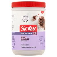 SlimFast Creamy Chocolate Meal Replacement Smoothie Mix, 11 oz, 11.01 Ounce