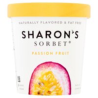 Sharon's Sorbet Passion Fruit Sorbet, 16 fl oz