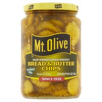 Mt. Olive Old-Fashioned Sweet Bread & Butter Chips, 24 fl oz