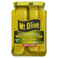 Mt. Olive Mt. Olive Old-Fashioned Sweet Bread & Butter Spears, 24 fl oz, 24 Fluid ounce 