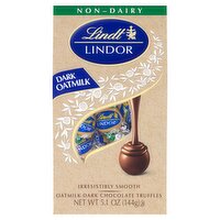 Lindt Lindor Oatmilk Dark Chocolate Truffles, 5.1 oz