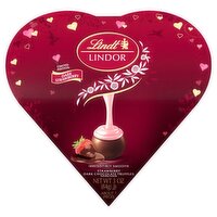 Lindt Lindor Strawberry Dark Chocolate Truffles Limited Edition, 3 oz