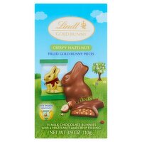 Lindt Gold Bunny Crispy Hazelnut Milk Chocolate Bunnies, 3.9 oz