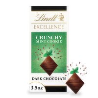 Lindt Excellence Crunchy Mint Cookie Dark Chocolate, 3.5 oz