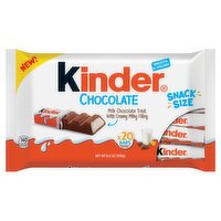 Kinder Smooth & Creamy Chocolate Bars Snack Size, 20 count, 8.8 oz