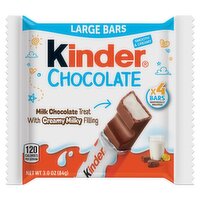 Kinder Milk Chocolate Treat With Creamy Milky Filling, 4 count, 3 oz