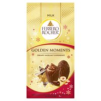 Ferrero Rocher Golden Moments Milk Chocolate Covered Eggs with Hazelnut and Cocoa Filling, 3.1 oz