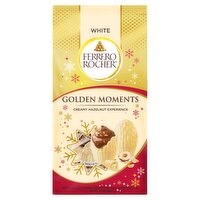 Ferrero Rocher Golden Moments White Chocolate Covered Eggs with Hazelnut and Cocoa Filling, 3.1 oz