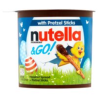 Ferrero Nutella & Go! Hazelnut Spread + Pretzel Sticks, 1.9 oz