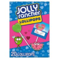 Jolly Rancher Cherry, Pink Lemonade, Green Apple & Watermelon Lollipops, 20 count, 9.2 oz