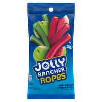 Jolly Rancher Ropes Watermelon + Green Apple Candy, 6 oz