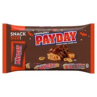 PayDay Chocolatey Covered Peanut Caramel Bar Snack Size, 10.64 oz