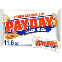 PayDay Peanut Caramel Bar Snack Size, 11.6 oz
