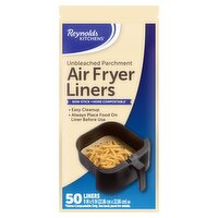 Reynolds Kitchens Unbleached Parchment Air Fryer Liners, 50 count, 50 Each