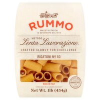 Rummo Lenta Lavorazione Rigatoni No 50 Pasta, 1 lb, 16 Ounce