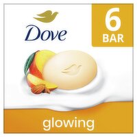 Dove Glowing Beauty Bar with Mango Butter and Almond Butter, 3.75 oz, 6 count