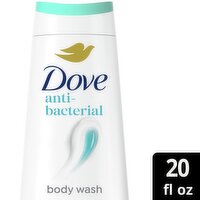 Dove Anti-Bacterial Body Wash, 20 fl oz, 22 Ounce