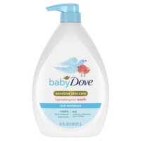 Baby Dove Sensitive Skin Care Hypoallergenic Wash, 34 fl oz