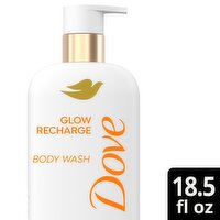 Dove Glow Recharge Orange Blossom Exfoliating Body Wash, 18.5 fl oz