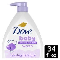 Baby Dove Sensitive Skin Care Baby Wash Calming Moisture, 34 fl oz