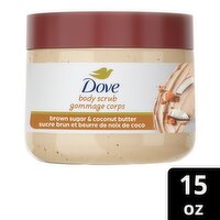 Dove Brown Sugar & Coconut Butter Body Scrub, 15 oz
