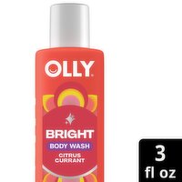 Olly Radiant Citrus Currant Bright Mood + Skin Body Wash, 3 fl oz
