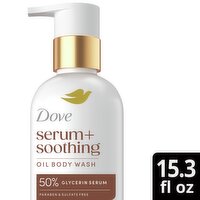 Dove Serum + Soothing Oil Body Wash, 15.3 fl oz