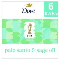 Dove Fifa Palo Santo & Sage Oil Beauty Bars Limited Edition, 3.75 oz, 6 Count, 22.5 Ounce
