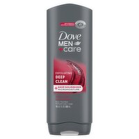 Dove Men+Care Exfoliating Deep Clean Body + Face Wash, 18 fl oz, 18 Ounce