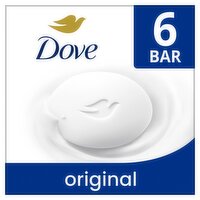 Dove Original Beauty Bar with Deep Moisture, 3.75 oz, 6 count