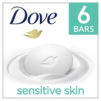 Dove 1/4 Moisturizing Cream Bars, 3.75 oz, 6 count