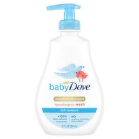 Baby Dove Sensitive Skin Care Rich Moisture Hypoallergenic Baby Wash, 13 oz