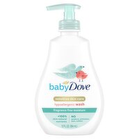 Baby Dove Sensitive Skin Care Baby Wash Fragrance Free Moisture 13 oz