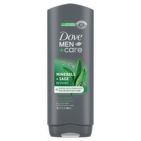 Dove Men+Care Minerals + Sage Micromoisture Reviving Body + Face Wash, 18 fl oz