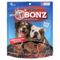 Purina T Bonz Porterhouse Flavor Steak-Shaped Dog Treats, 4 oz