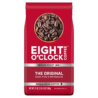 Eight O'Clock Coffee Medium Roast the Original Whole Bean 100% Arabica Coffee, 21 oz