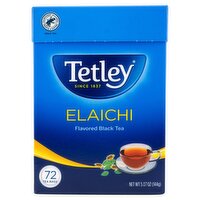 Tetley Elaichi Flavored Black Tea Bags, 72 count, 5.07 oz