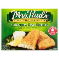 Mrs. Paul's Crunchy Fish Fillets, 10 count, 19 oz