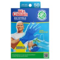 Mr. Clean Bio Nitrile Disposable Gloves, 50 count