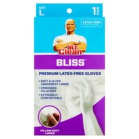 Mr. Clean Bliss Premium Latex-Free Gloves, Size L, 1 Each