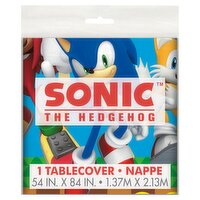 Unique Sonic The Hedgehog Plastic Tablecover, 1 count