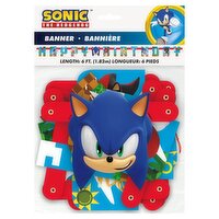 Unique Sonic The Hedgehog Happy Birthday Banner