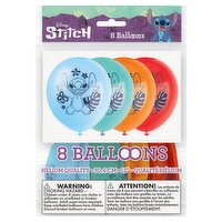Unique Disney Stitch 12" Balloons, 8 count