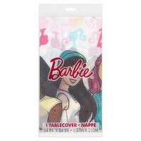 Barbie Plastic Tablecover, 1 count