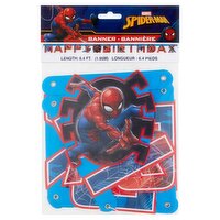 Marvel Spiderman 6.4 ft. Happy Birthday Banner